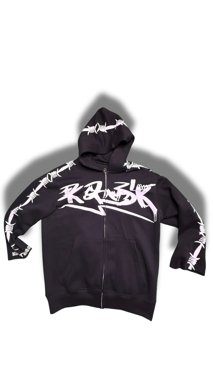 Kanek Black X White Zip Up